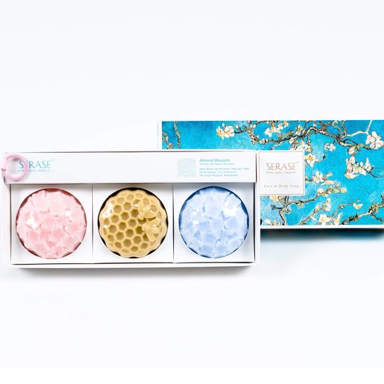 새라새 미네랄 프리미엄 비누 아몬드꽃 3P 선물세트