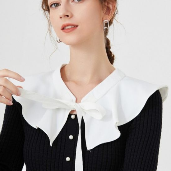 러블리 페미닌 레이어드 세일러카라 어깨숄 포인트블