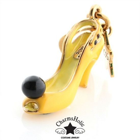 [참스홀릭]Vivienne Shoe Charm yellow pearl cks033