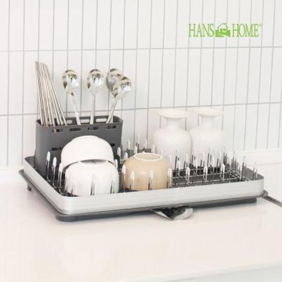 한스홈 프리스타일 알루미늄 물빠짐 식기건조대
