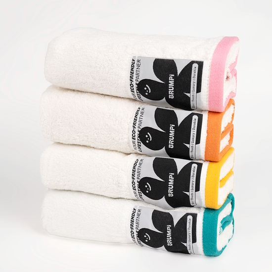 [화이트 -4Towel] 브룸피 타올 세트