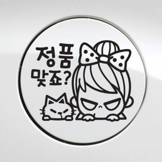 주유구 정품맞죠 / 주유구스티커 자동차스티커