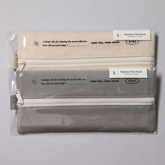 시그니쳐 플랫 파우치