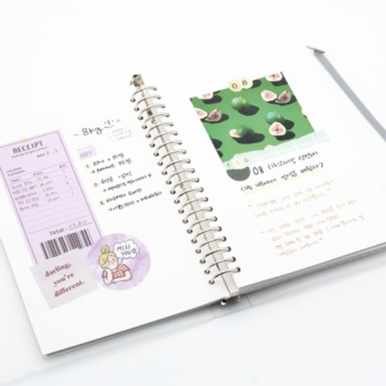 플랜커스 플레인 무지 노트 A5 20공 6공