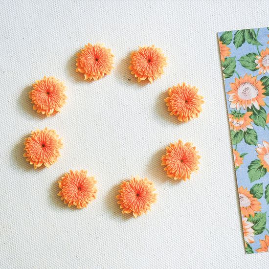 메리골드 플라워  마그넷 5P 세트