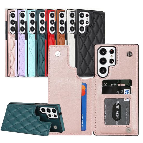 갤럭시 s26 s25 s24 s23 22 퀼팅 백 지갑 가죽 케이스