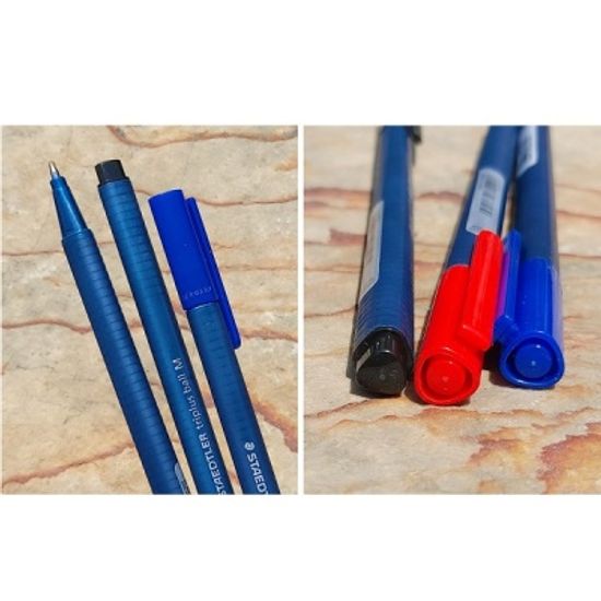 스테들러 트리플러스 1.0mm 삼각 유성볼펜 437M 1자루