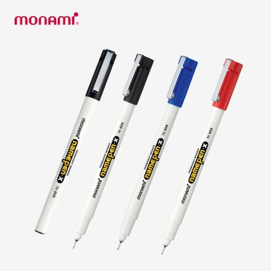 모나미 0.4mm 가는글씨용 유성마카-네임펜 X 1자루