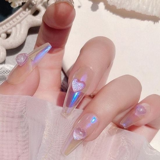 오로라 하트 네일 파츠(WE80F6C)