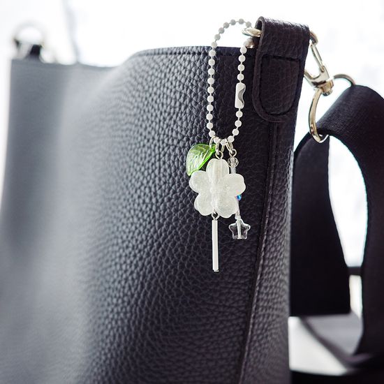 8color 벚꽃 막대사탕 키링 야광 군번줄