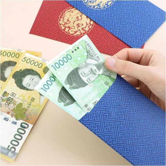 핑크풋 곤룡포용돈봉투5장세트