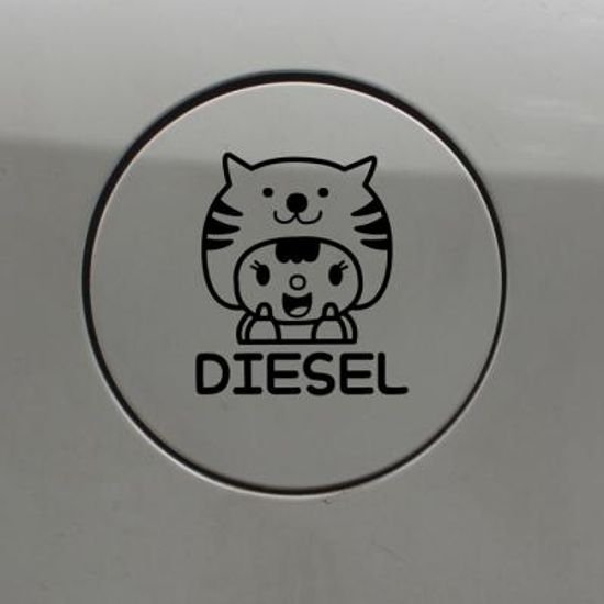 주유구스티커_고양이인형 DIESEL