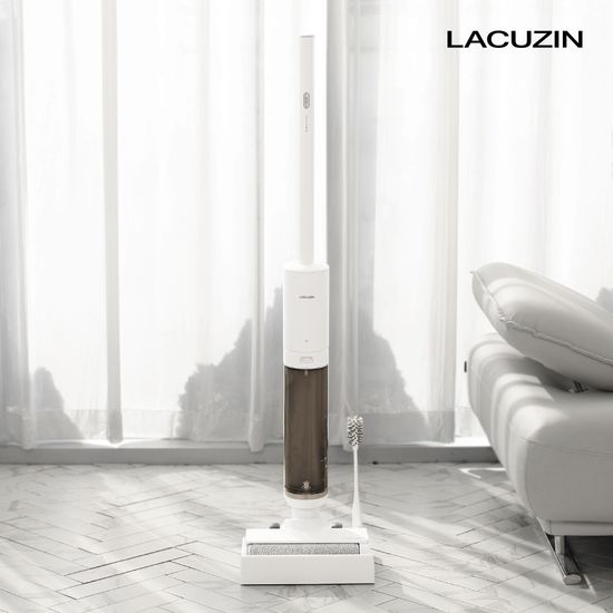 라쿠진 실시간 자동세척 무선 진공 물걸레 청소기