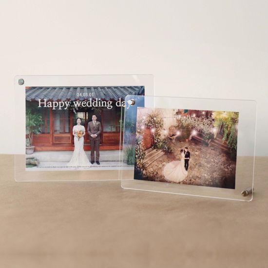 청첩장액자 투명 아크릴 사진액자 3x5 4x6 5x7 A4