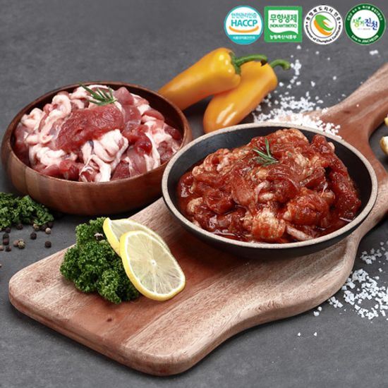 무항생제 오리 로스 500g+고추 불고기 500g