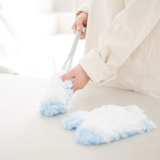 길이조절 롱핸들 더스트 브러시 일회용 먼지털이 