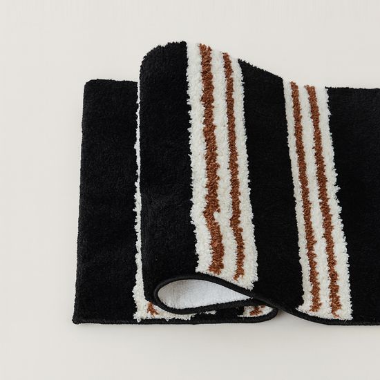 TGL 푹신한 스트라이프 욕실 발매트