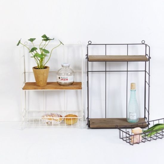 가든 3단 높이조절 빈티지 철제 선반