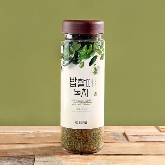 [명성제분] 밥할때 녹차(420g) (보틀형)