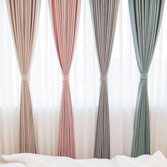 플레인 인테리어 커튼 135x230cm 4color