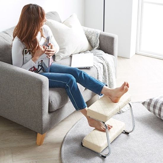 책상발받침대 2단 사무실 다리 발받침대