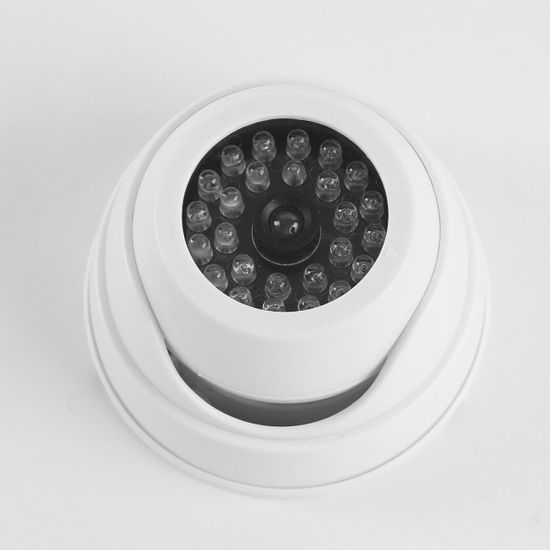 원형 모형 감시카메라(화이트)/방범용 모형CCTV