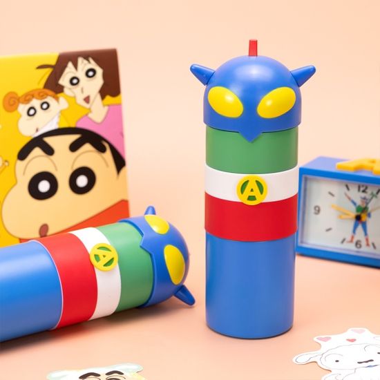 짱구 액션가면 스텐 텀블러 진공 보냉 보온병 350ml