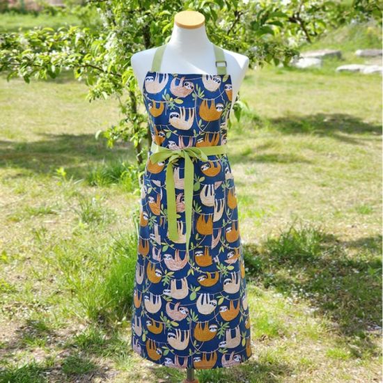 나무늘보 주방 면 앞치마