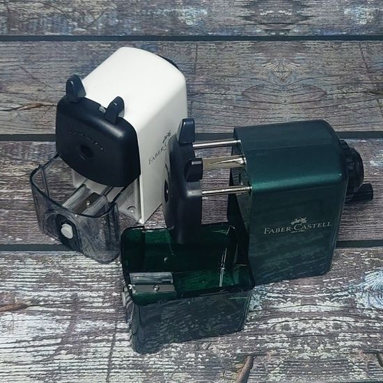 파버카스텔 강철 회전날+외날 장착 심조절 연필깎이