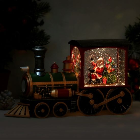 크리스마스 오르골 - 올드맨 트레인 기차 워터볼