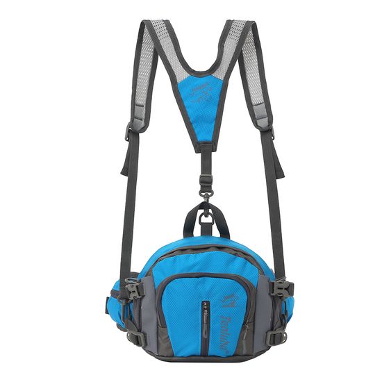 [엣모어]4way 등산용 숄더 힙색(블루)