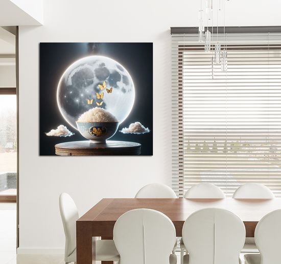 보름 달 그림 돈들어오는 거실 인테리어 액자 특대형