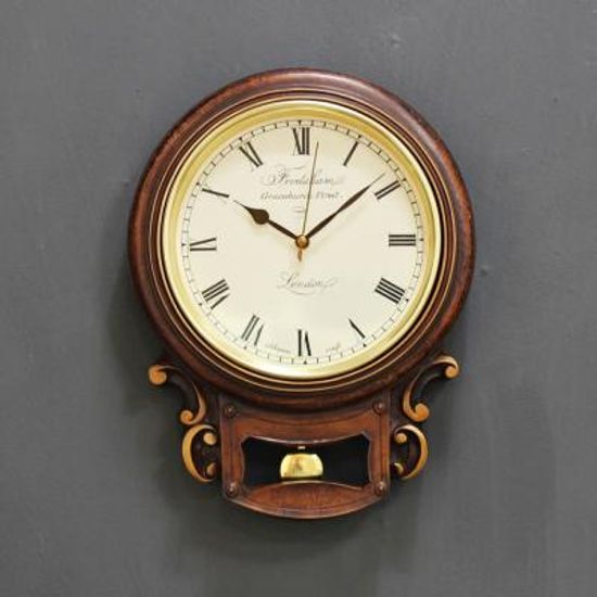 (krod019)저소음 레트로 원형벽시계(수지)