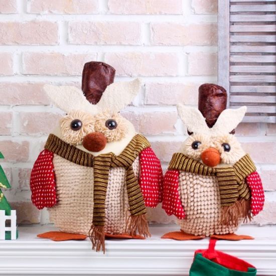 크리스마스 부엉이 인형(46cm)/크리스마스장식소품