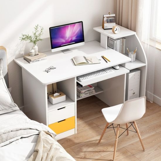 키보드 수납 인테리어 컴퓨터 책상 다용도수납 (2colo