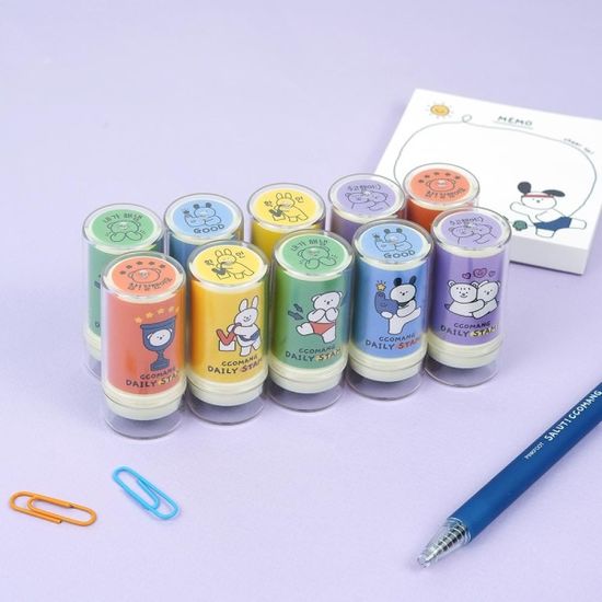 핑크풋 꼬망데일리스탬프