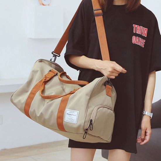 여행 보스턴백 데일리 운동 패션 더플백 베이지 가방