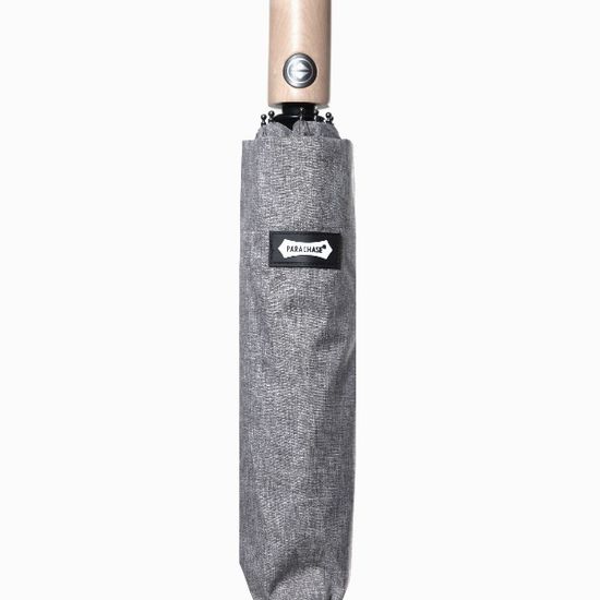 파라체이스 3234 코튼혼방 포플러 우드 3단 우산 양산