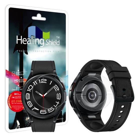 갤럭시워치6 클래식 47mm 9H 강화유리2매 무광후면2매