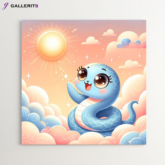푸른뱀띠 사주 오행 그림 아이방 인테리어 액자 소형