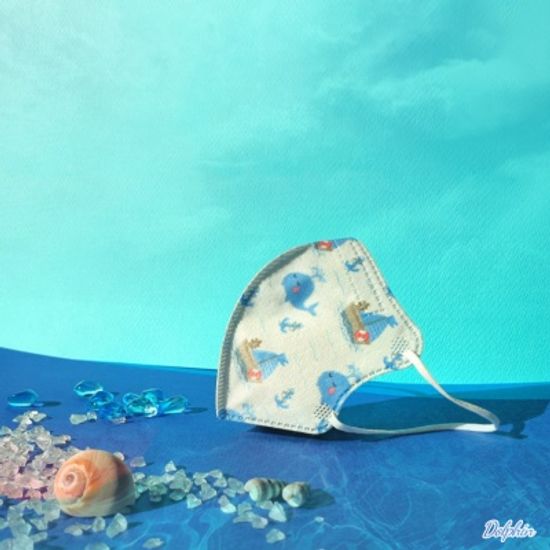 꼬마펭귄 국내산 유아 어린이 캐릭터 마스크 아이다움