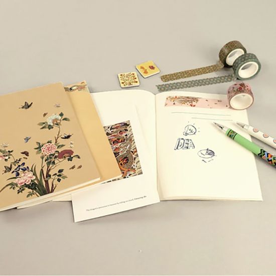 고급스럽고 깔끔한 전통 민화노트 3종