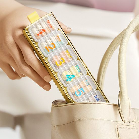 휴대용 요일별 일주일 약통 소분 케이스 미니 보관함
