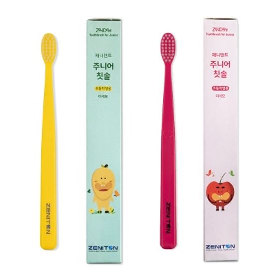 제니튼 제니덴트 주니어 초등학생 칫솔 4개