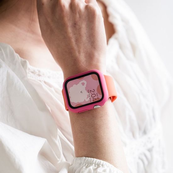 끼움 애플워치8 7 6 5 4 3 2 SE 강화유리하드케이스