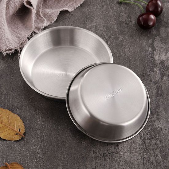 스텐 접시 앞접시 반찬 소스종지 소스 양념 실버 R602