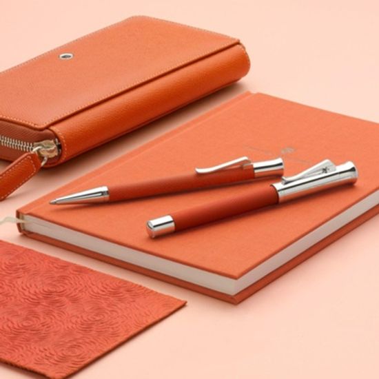 그라폰 파버카스텔 기로쉐 만년필 - 번 오렌지