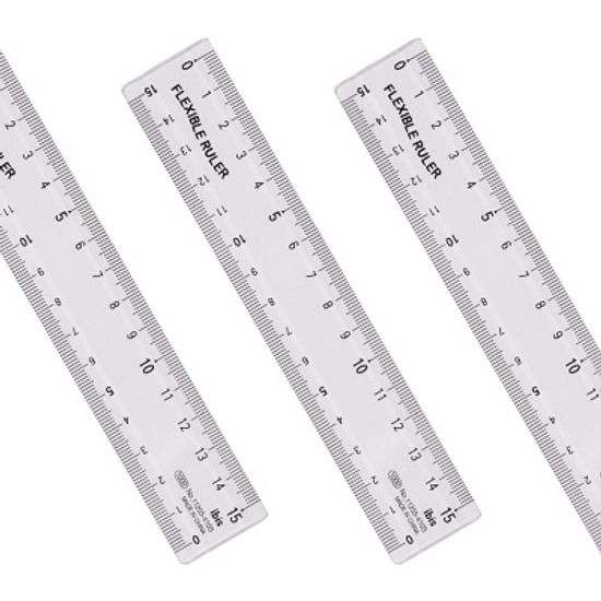 아이비스 구부러지는투명자(15cm)