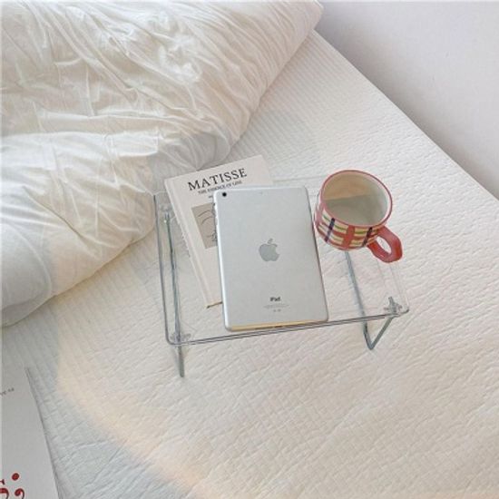 클리어 아크릴 접이식 베드트레이 다용도선반