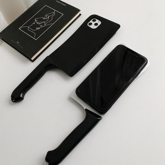 갤럭시 s23 s22 특이한 입체 인싸 식칼 실리콘 케이스